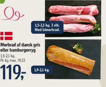 Føtex Mørbrad af dansk gris eller hamburgerryg tilbud