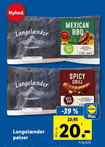 Lidl Langelænder pølser tilbud