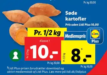 Lidl Søde kartofler tilbud