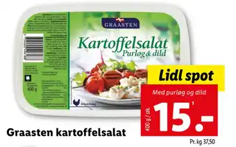 Lidl Graasten kartoffelsalat tilbud