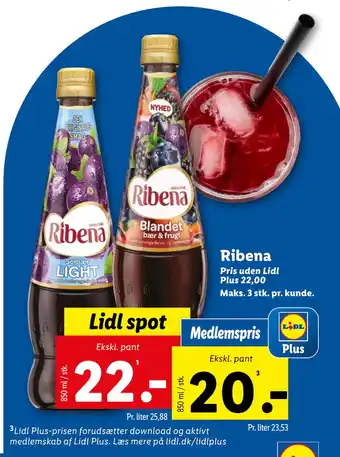 Lidl Ribena tilbud