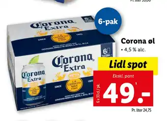 Lidl Corona øl tilbud