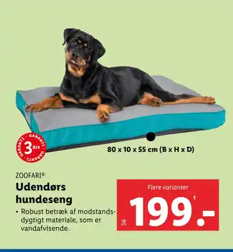 Lidl Udendørs hundeseng tilbud