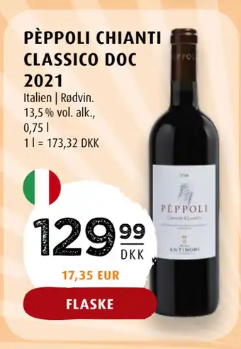 Scandinavian Park PÈPPOLI CHIANTI CLASSICO DOC 2021 tilbud