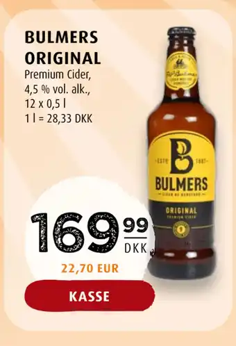 Scandinavian Park BULMERS ORIGINAL tilbud