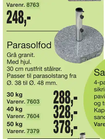 Harald Nyborg Parasolfod tilbud
