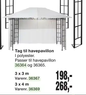 Harald Nyborg Tag til havepavillon tilbud