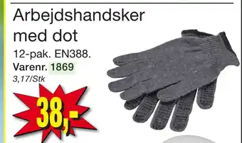 Harald Nyborg Arbejdshandsker med dot tilbud