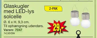 Harald Nyborg Glaskugler med LED-lys solcelle tilbud