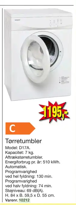 Harald Nyborg Tørretumbler tilbud