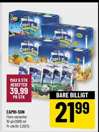 Løvbjerg CAPRI-SUN tilbud