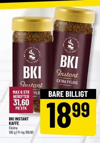 Løvbjerg BKI INSTANT KAFFE tilbud
