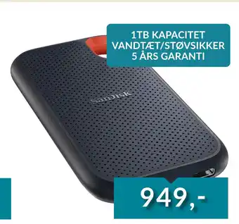 Tjdata SanDisk Portable SSD løsninger tilbud