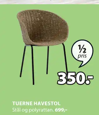 JYSK TUERNE HAVESTOL tilbud