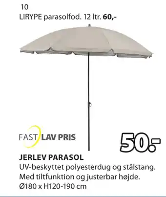 JYSK JERLEV PARASOL tilbud