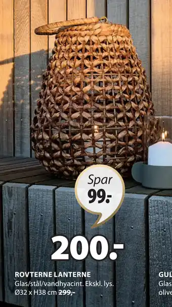 JYSK ROVTERNE LANTERNE tilbud