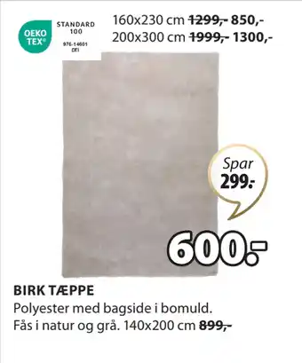 JYSK BIRK TÆPPE tilbud