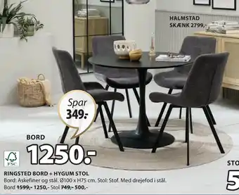 JYSK RINGSTED BORD tilbud