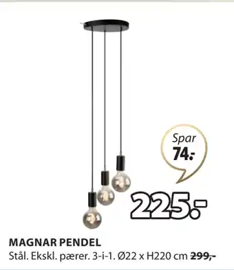 JYSK MAGNAR PENDEL tilbud