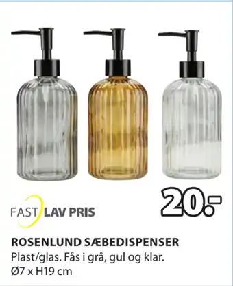 JYSK ROSENLUND SÆBEDISPENSER tilbud