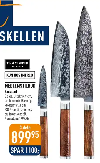 Imerco Knivsæt tilbud