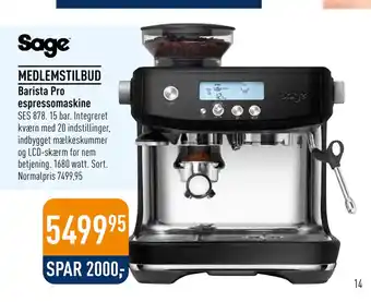 Imerco Barista Pro espressomaskine tilbud