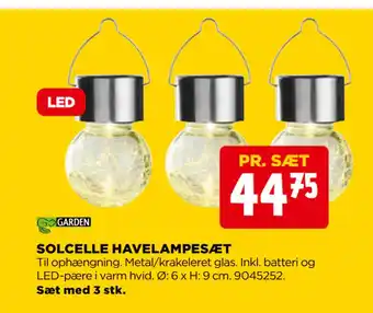 jem & fix SOLCELLE HAVELAMPESÆT tilbud