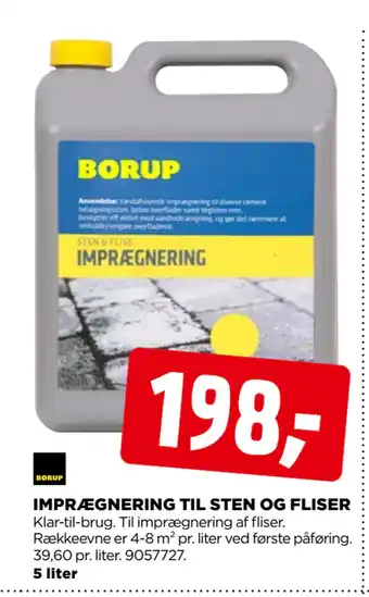 jem & fix IMPRÆGNERING TIL STEN OG FLISER tilbud