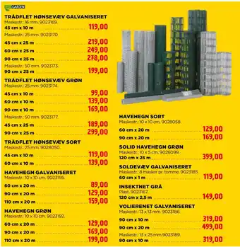 jem & fix HAVEHEGN GRØN tilbud