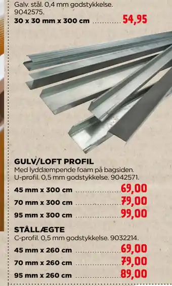 jem & fix GULV/LOFT PROFIL tilbud