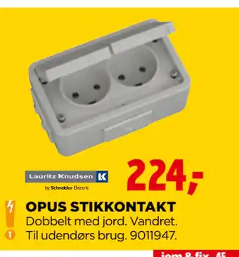 jem & fix OPUS STIKKONTAKT tilbud