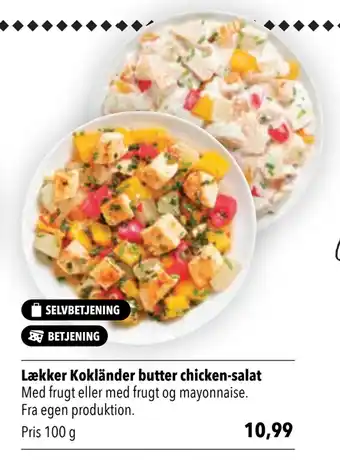 Citti Lækker Kokländer butter chicken-salat tilbud