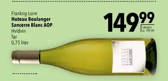 Citti Huteau Boulanger Sancerre Blanc AOP tilbud