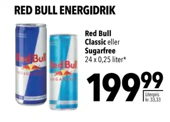 Citti Red Bull Classic eller Sugarfree tilbud