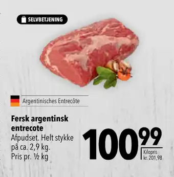 Citti Fersk argentinsk entrecote tilbud