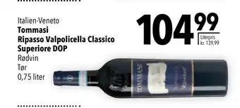 Citti Tommasi Ripasso Valpolicella Classico Superiore DOP tilbud