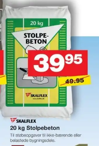 Bauhaus 20 kg Stolpebeton tilbud