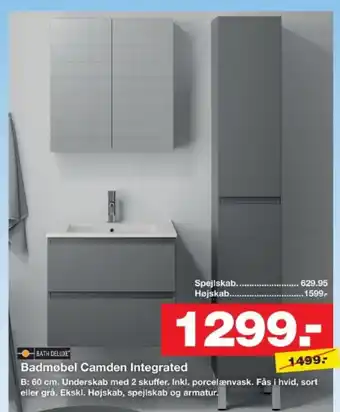 Bauhaus Badmøbel Camden Integrated tilbud