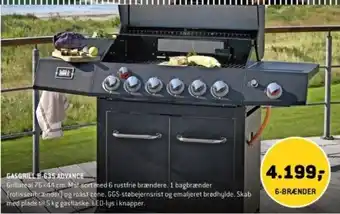 XL-BYG GASGRILL B-635 ADVANCE tilbud