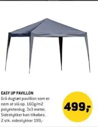 XL-BYG EASY UP PAVILLON tilbud