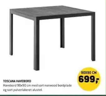 XL-BYG TOSCANA HAVEBORD tilbud