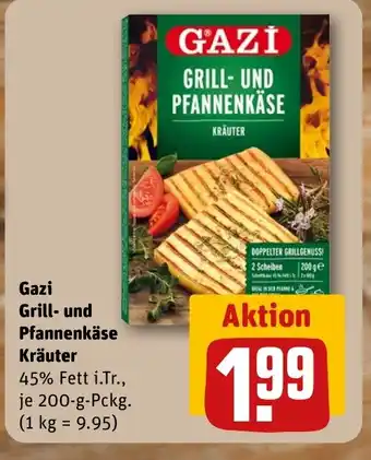 REWE DE Gazi Grill- und Pfannenkäse Kräuter tilbud