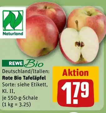 REWE Rote Bio Tafeläpfel tilbud