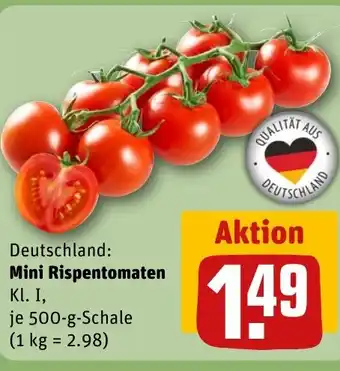 REWE DE Mini Rispentomaten tilbud
