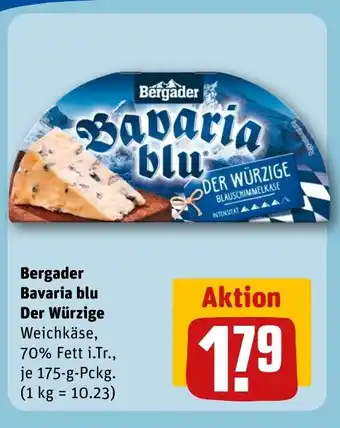 REWE DE Bergader Bavaria blu Der Würzige tilbud