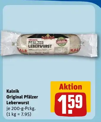 REWE Kalnik Original Pfälzer Leberwurst tilbud