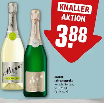 REWE DE Mumm Jahrgangssekt tilbud