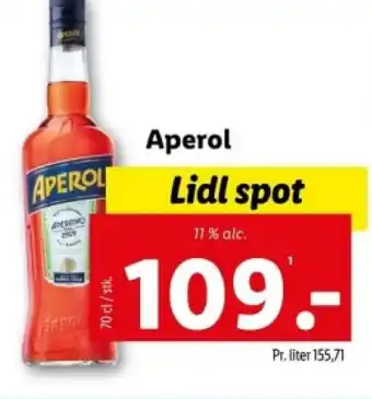 Lidl Aperol tilbud