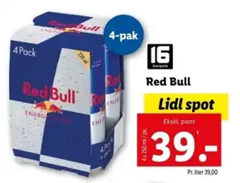 Lidl Red Bull tilbud