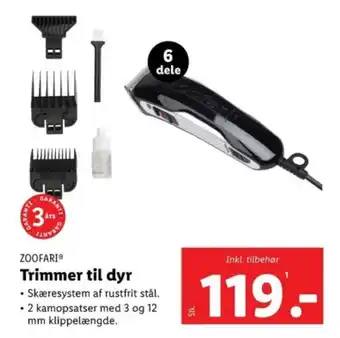 Lidl Trimmer til dyr tilbud